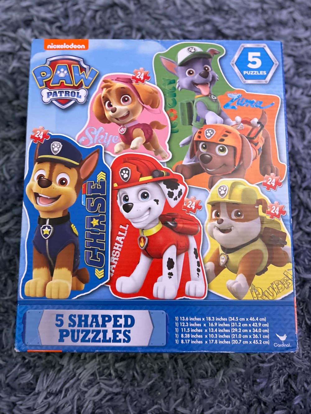 PAW Patrol 5-Shaped Puzzles - Blue Box